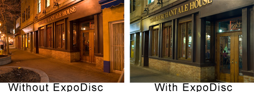 Storefront, With and Without ExpoDisc