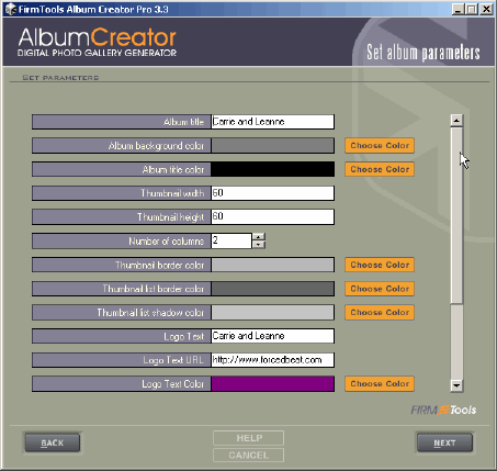 Parameters Selection