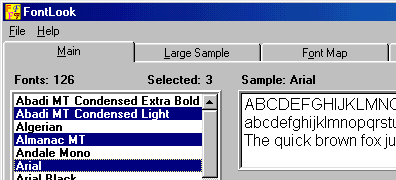 FontLook Screen Shot 1