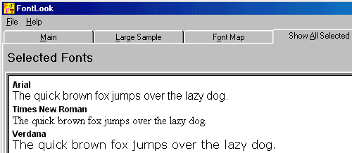 FontLook Screen Shot 2