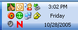 BlogJet minimized to the system tray